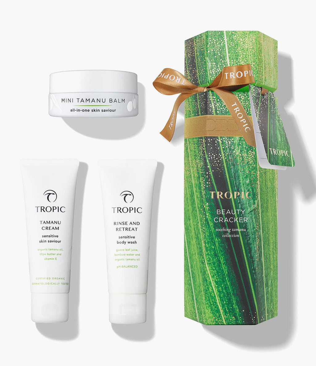 BEAUTY CRACKER soothing tamanu collection Tropic Skincare