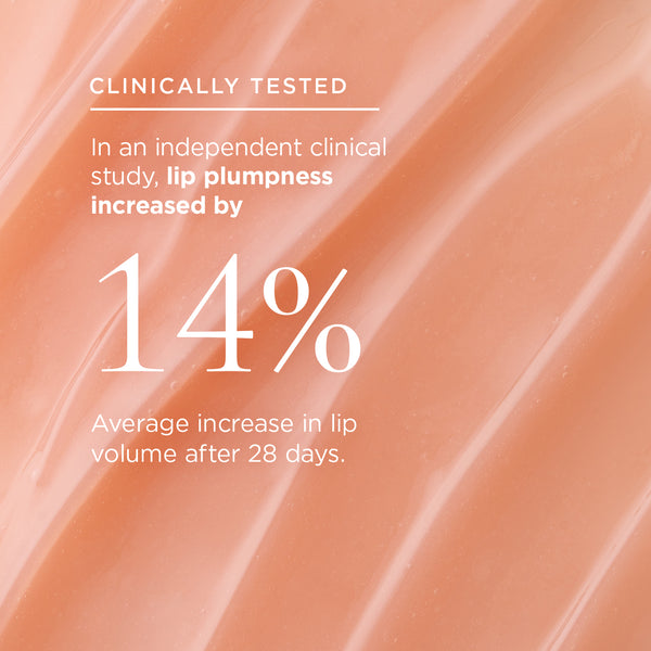 Clinically Tested: In an independent clinical study, lip plumpness increased by 14% average increase in lip volume after 28 days.