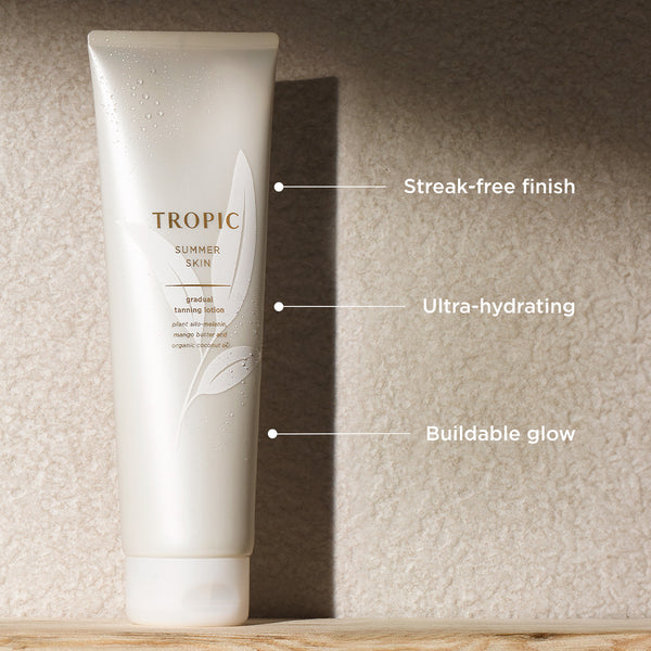 The image features a tube of Tropic