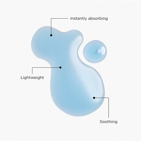 Pure Lagoon texture swatch: Instantly absorbing, lightweight and soothing.