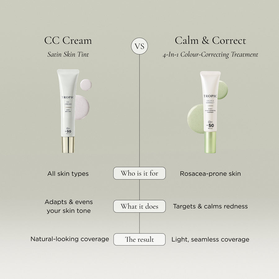 CC Cream Satin Skin Tint with SPF 50 | Tropic Skincare