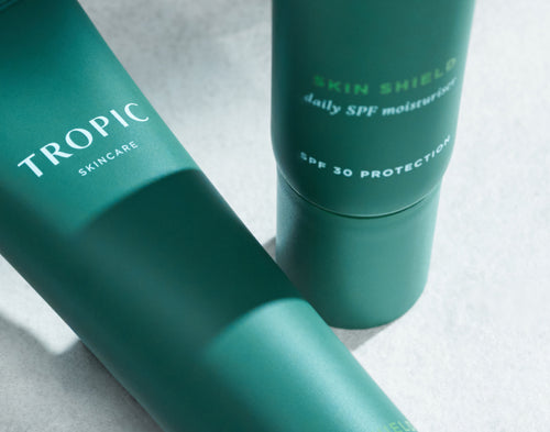 Skin Shield Daily SPF moisturiser tubes.