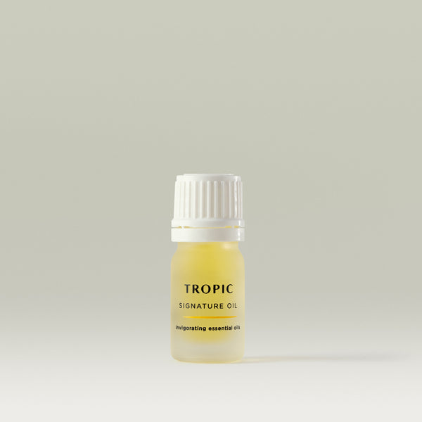 The image shows a small bottle of 